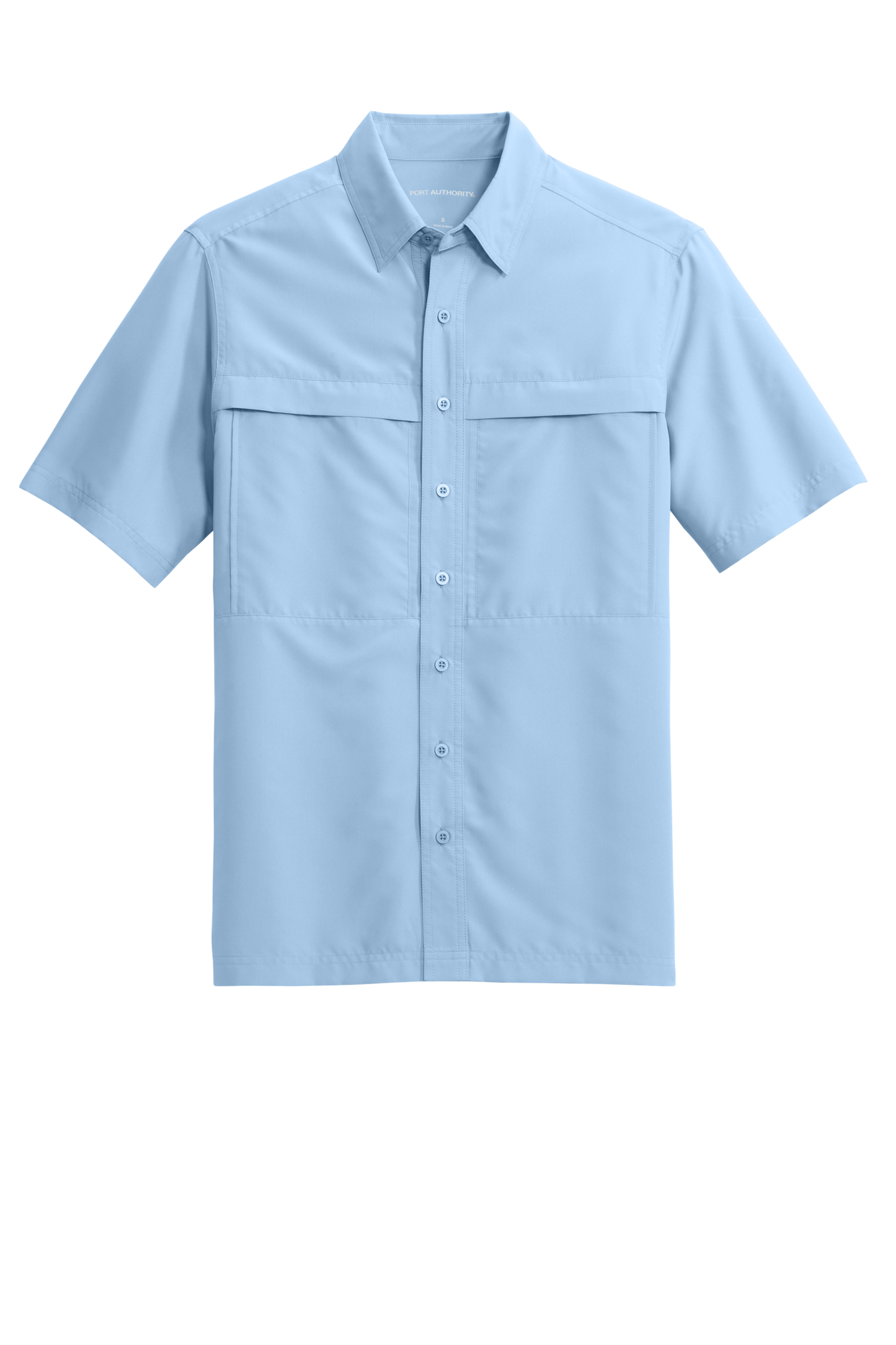 Port Authority® Short Sleeve UV Daybreak Shirt - Light Blue