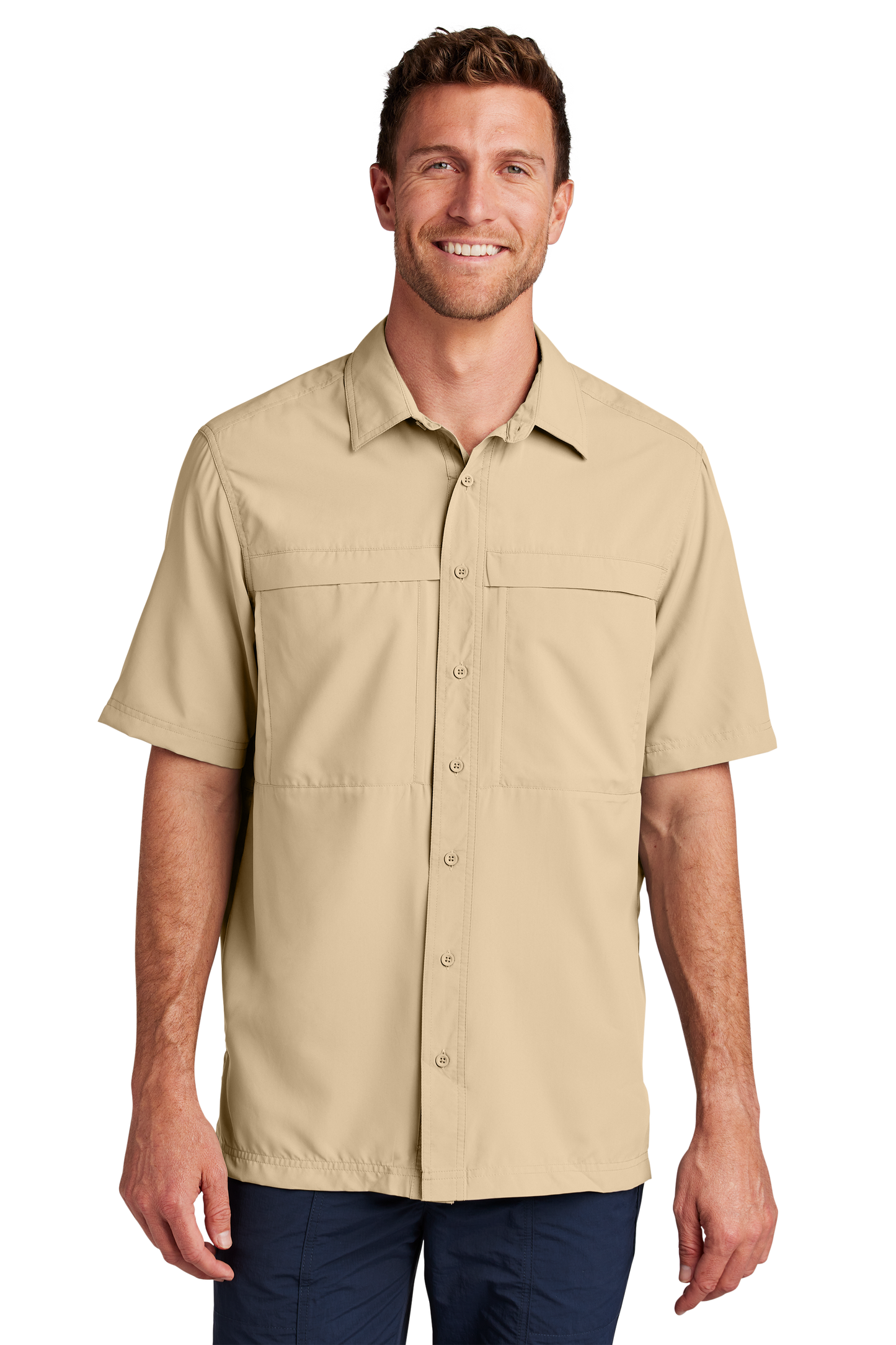 Port Authority® Short Sleeve UV Daybreak Shirt - Oat