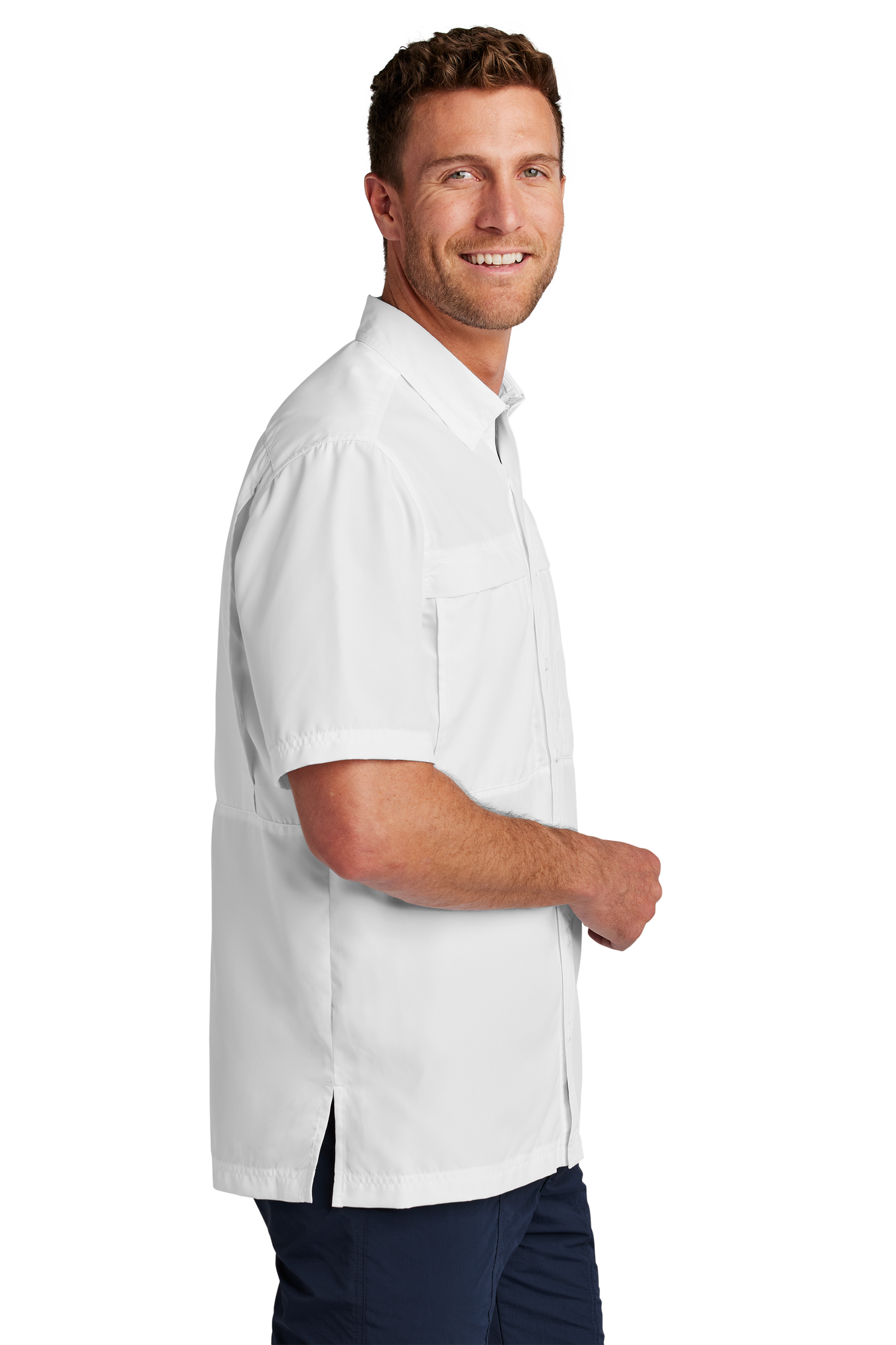 Port Authority® Short Sleeve UV Daybreak Shirt - White