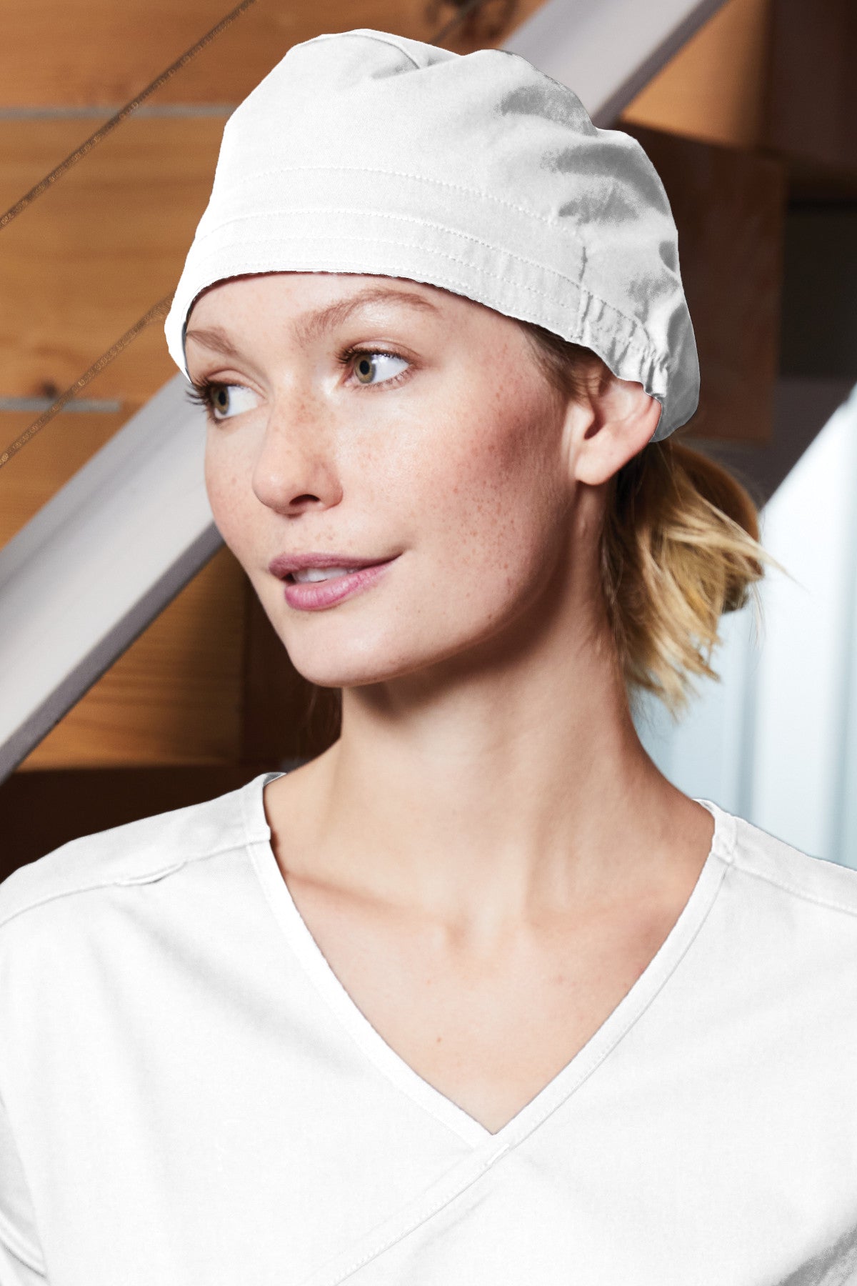 WonderWink® WorkFlex™ Scrub Cap - White