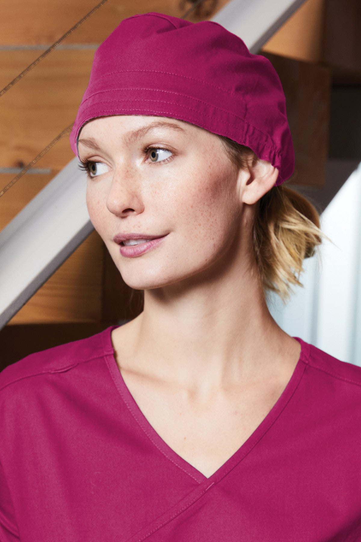 WonderWink® WorkFlex™ Scrub Cap - Wine