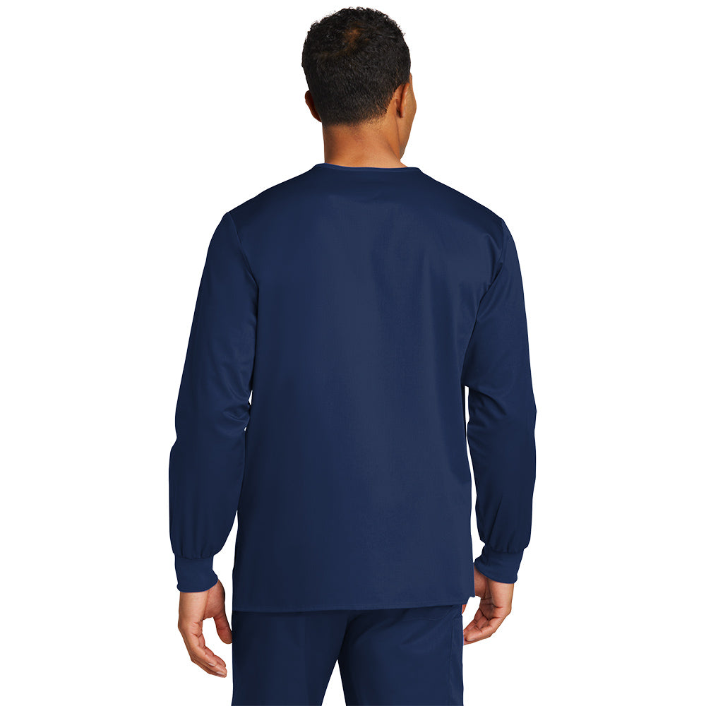 Wink™ Unisex WorkFlex™ Snap-Front Scrub Jacket - Navy