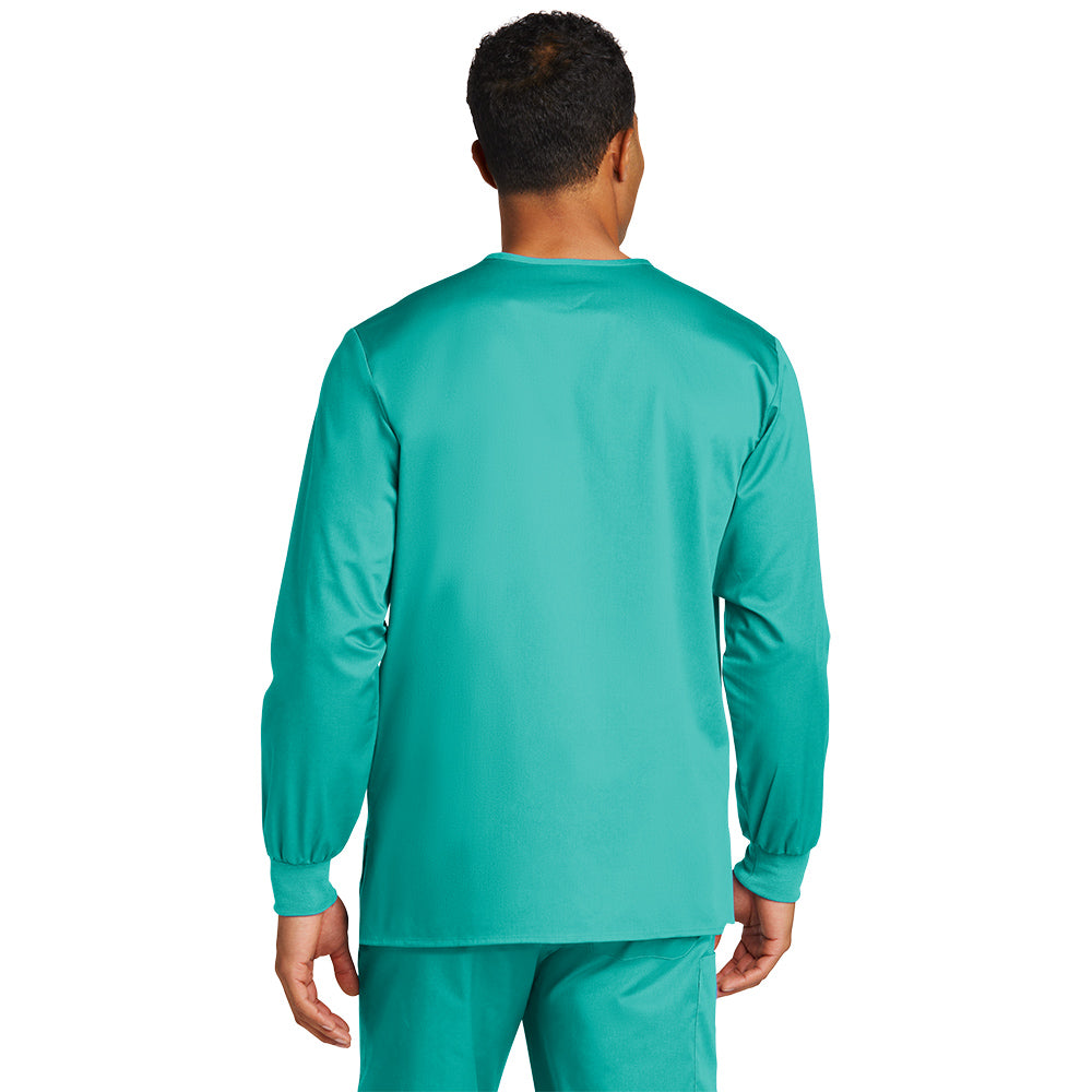 Wink™ Unisex WorkFlex™ Snap-Front Scrub Jacket - Teal