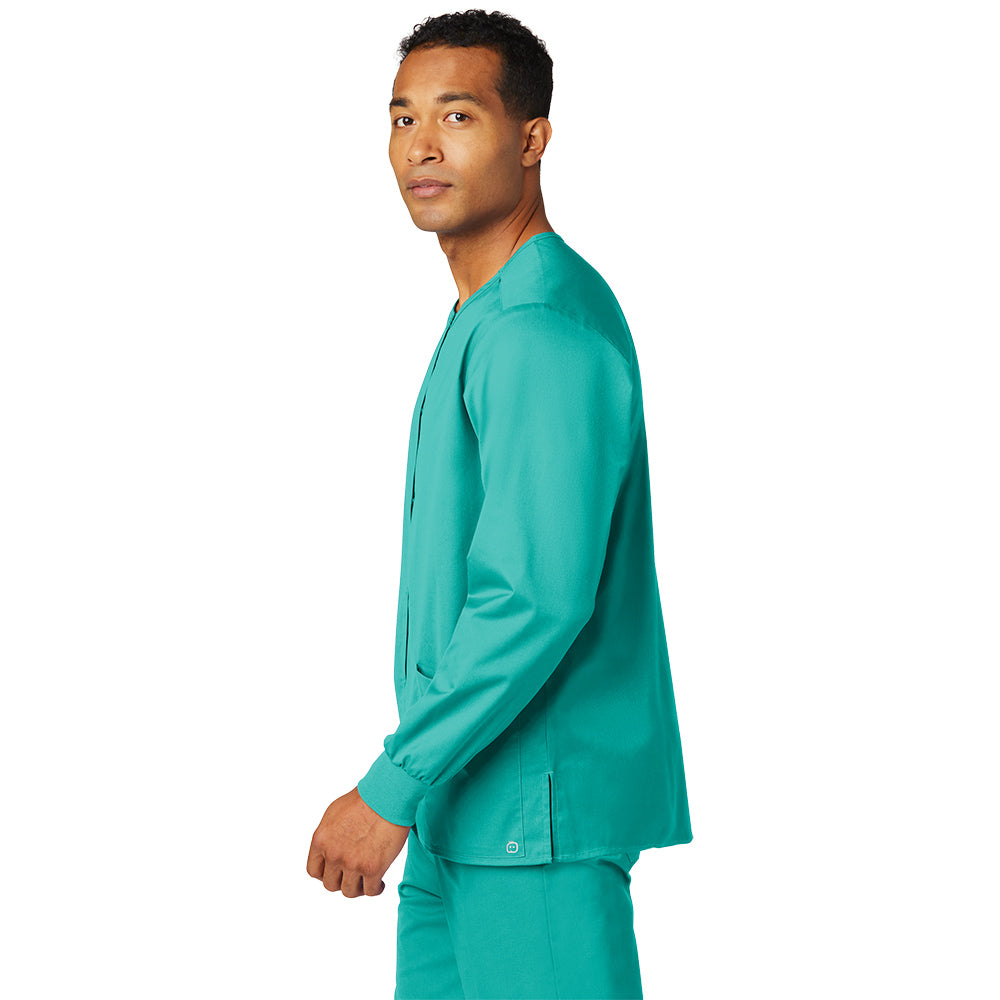 Wink™ Unisex WorkFlex™ Snap-Front Scrub Jacket - Teal