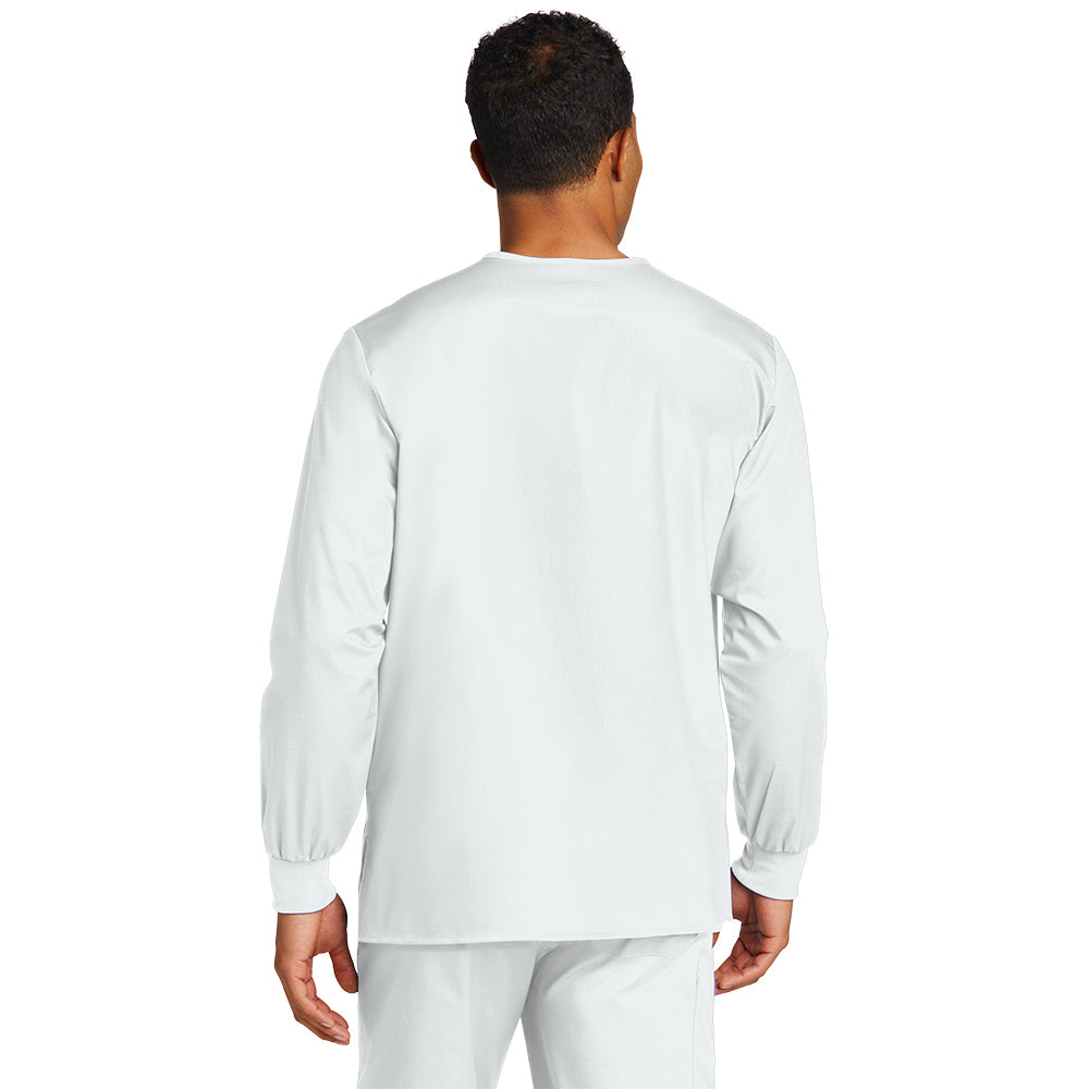 Wink™ Unisex WorkFlex™ Snap-Front Scrub Jacket - White