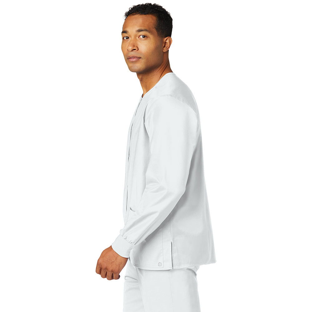 Wink™ Unisex WorkFlex™ Snap-Front Scrub Jacket - White