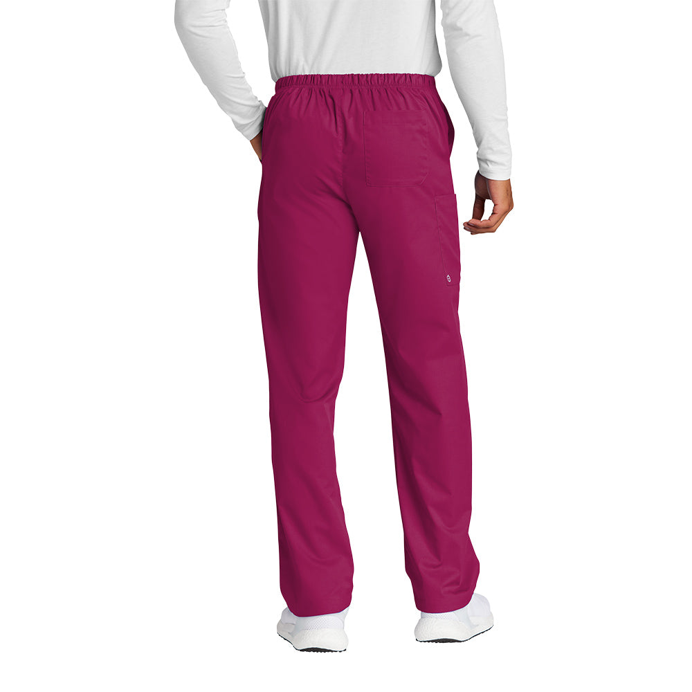 WonderWink® Men’s WorkFlex™ Mock Wrap Cargo Pants - Wine