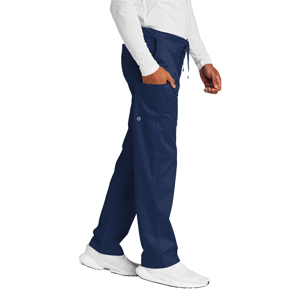 WonderWink® Men’s WorkFlex™ Mock Wrap Cargo Pants - Navy