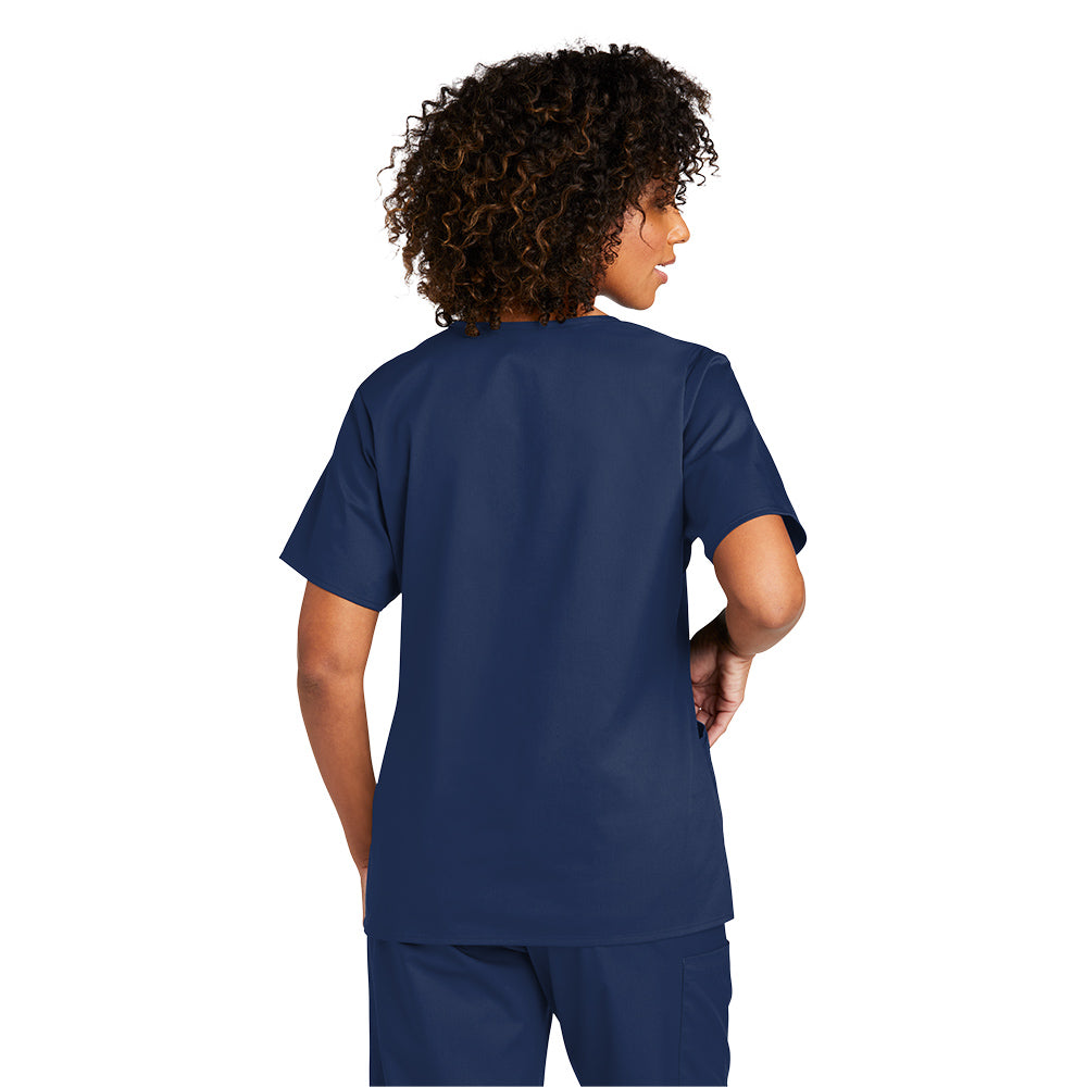 WonderWink® Women’s WorkFlex™ Mock Wrap Top - Navy