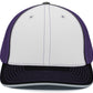 Pacific Headwear Trucker PacFlex Cap - White/Purple/Black