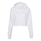 Women's Cropped Fleece Hoodie - White