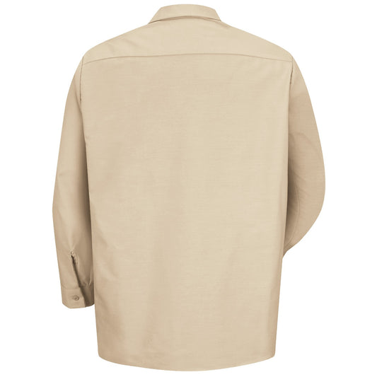 Industrial Work Shirt Long Sleeve - Light Tan