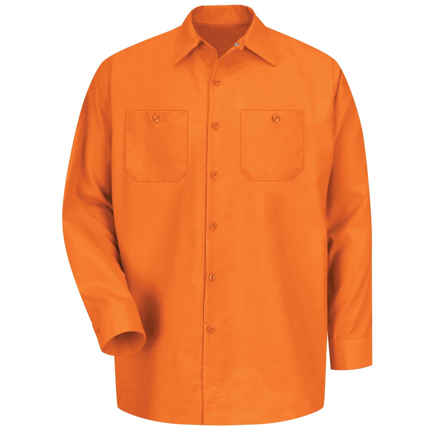 Industrial Work Shirt Long Sleeve - Orange