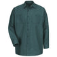 Industrial Work Shirt Long Sleeve - Spruce Green